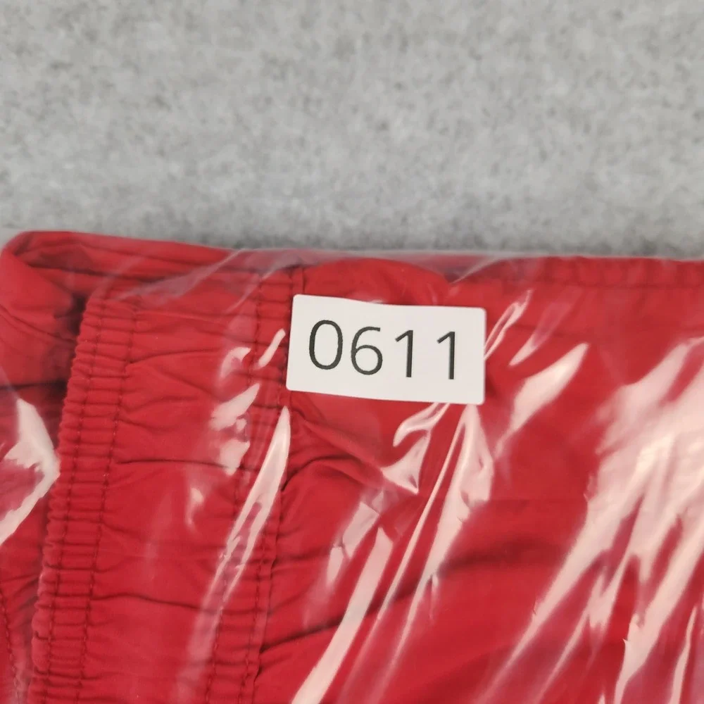 Tommy Hilfiger Mens Red Swim Trunks Mesh Lined Drawstring Shorts 3XL‎